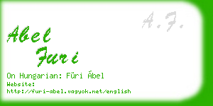 abel furi business card